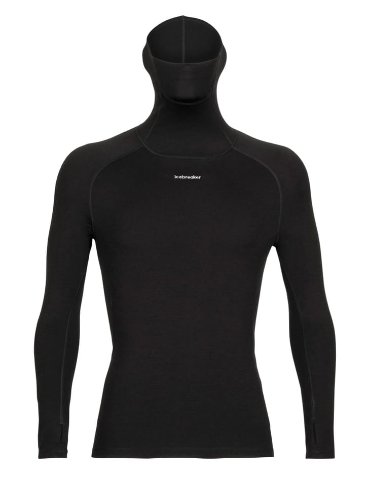 Icebreaker M Merino Ls Roll Neck BLACK Icebreaker