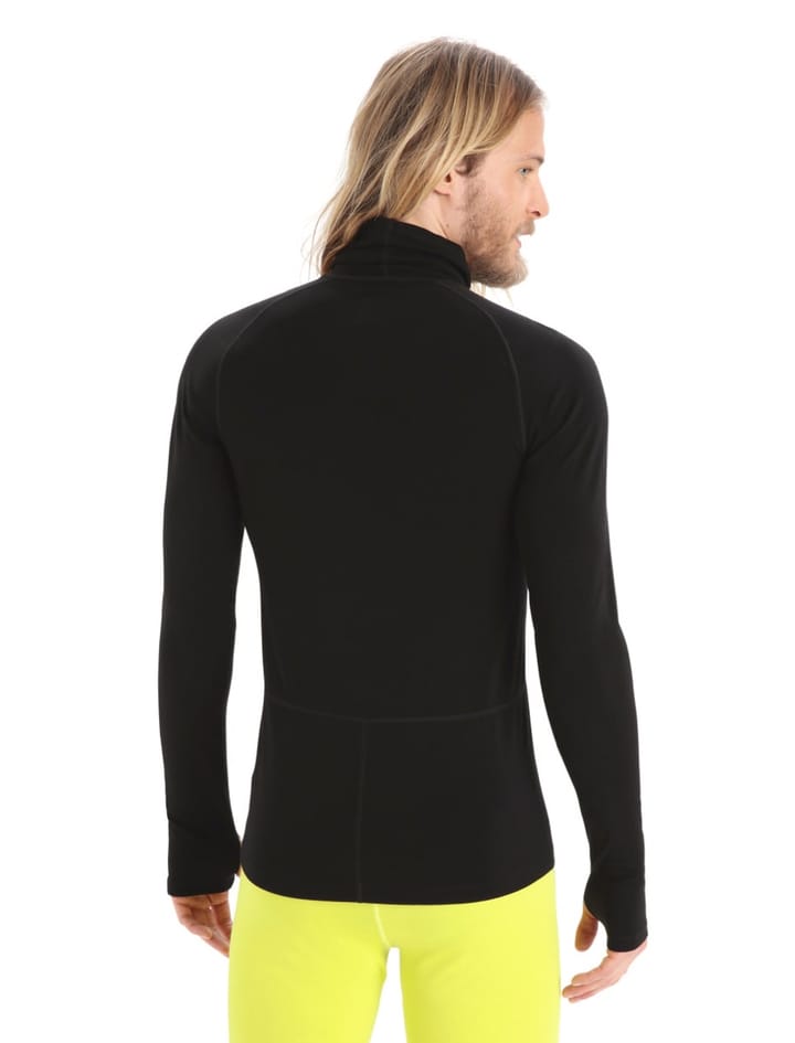 Icebreaker Men Merino LS Roll Neck Black Icebreaker Icebreaker Men Merino LS Roll Neck Black Icebreaker