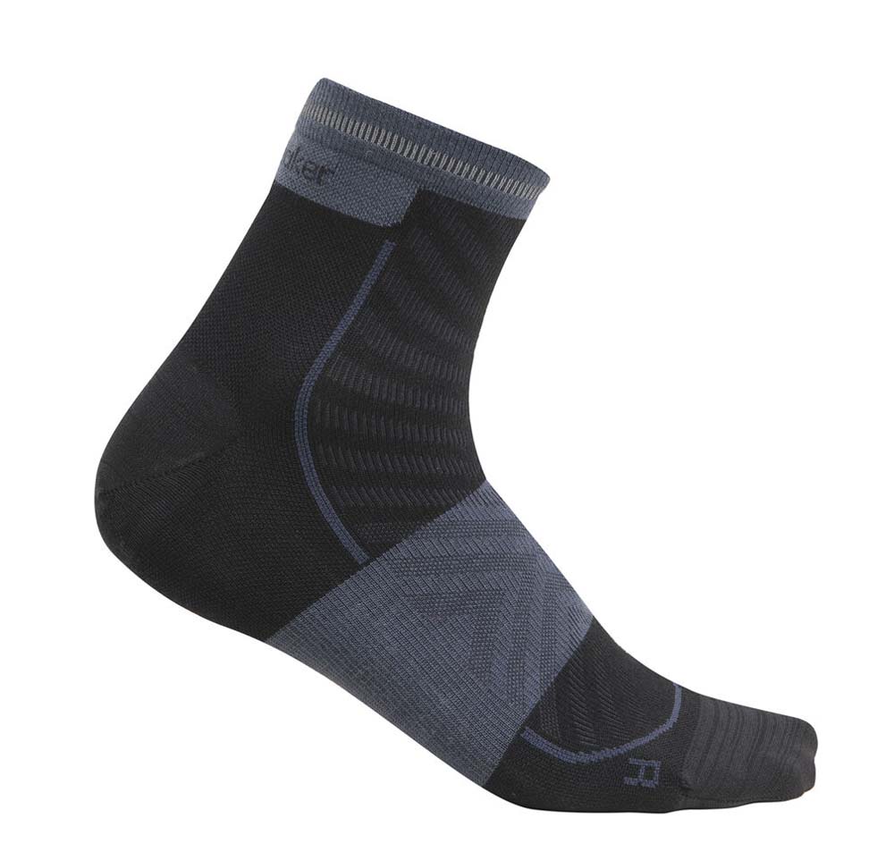 Icebreaker Men Merino Run+ Ultralight Mini Black/Graphite