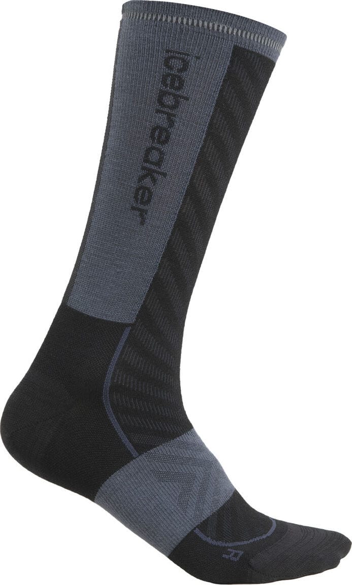 Icebreaker Women Merino Run+ Ultralight Crew Black/Graphite Icebreaker