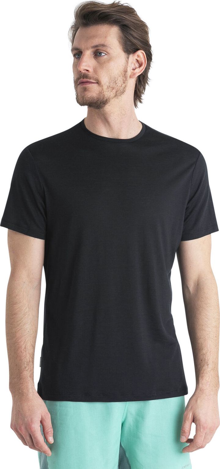 Icebreaker Men's Merino 125 Cool-Lite™ Sphere III Short Sleeve Tee Black Icebreaker