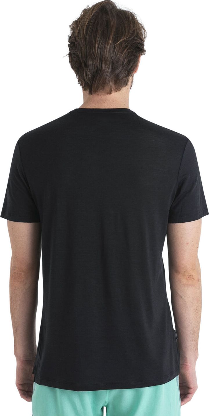 Icebreaker Men's Merino 125 Cool-Lite™ Sphere III Short Sleeve Tee Black Icebreaker