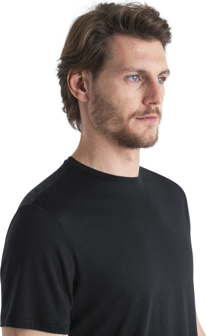 Icebreaker Men's Merino 125 Cool-Lite™ Sphere III Short Sleeve Tee Black Icebreaker