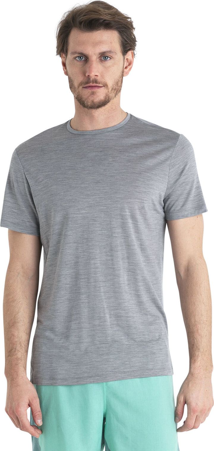 Icebreaker Men's Merino 125 Cool-Lite™ Sphere III Short Sleeve Tee Metro Heather Icebreaker