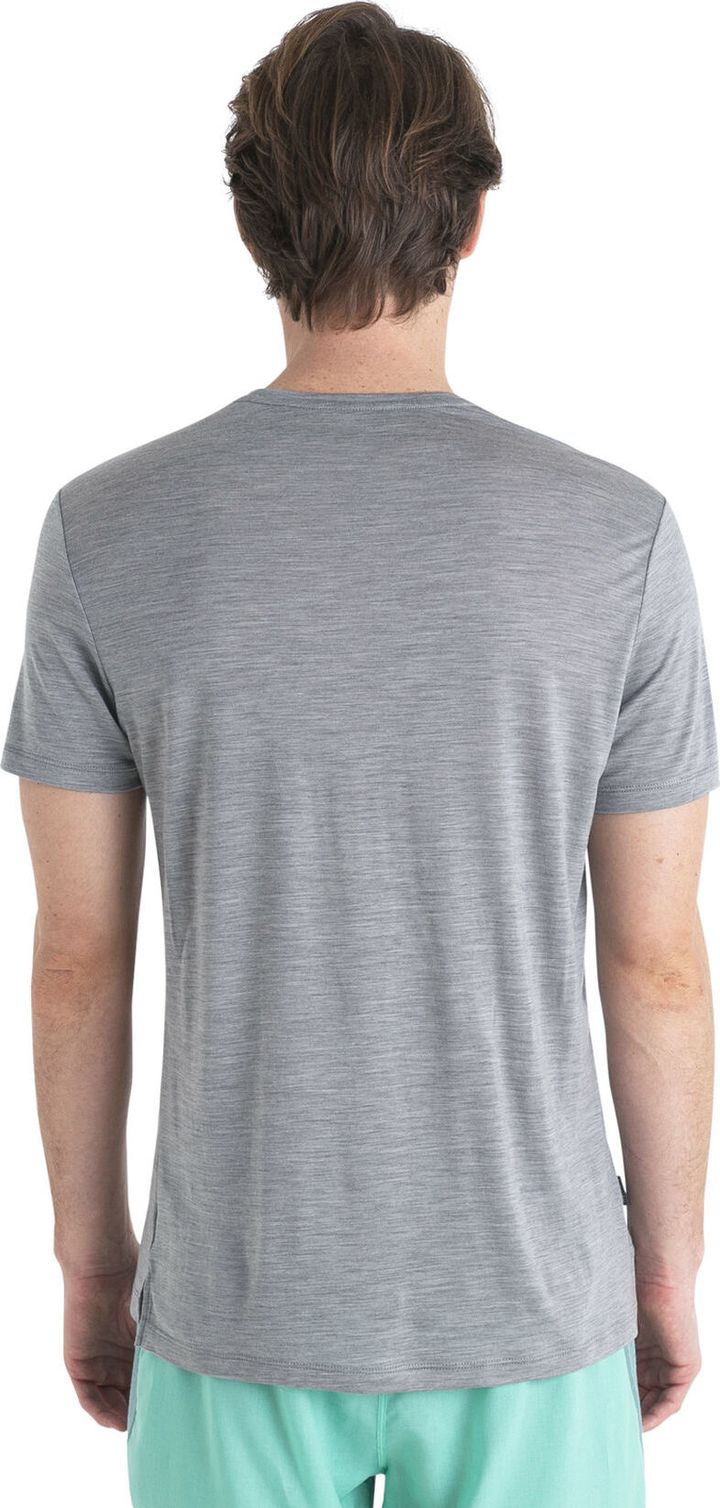Icebreaker Men's Merino 125 Cool-Lite™ Sphere III Short Sleeve Tee Metro Heather Icebreaker