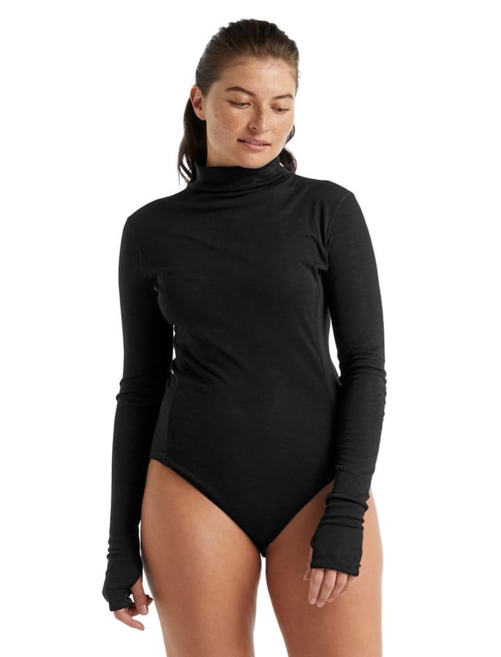 Icebreaker W Queens Ls High Neck Bodysuit Black Icebreaker Icebreaker W Queens Ls High Neck Bodysuit Black Icebreaker