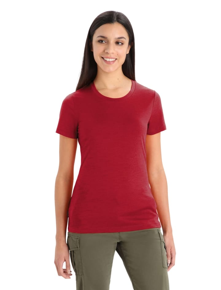 Icebreaker Women's Merino Tech Lite II Short Sleeve T-Shirt Cherry Icebreaker Icebreaker Women's Merino Tech Lite II Short Sleeve T-Shirt Cherry Icebreaker