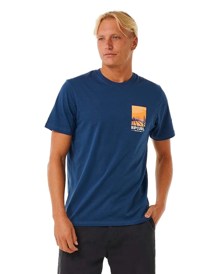 Rip Curl Men's Keep On Trucking Short Sleeve Tee Washed Navy Rip Curl