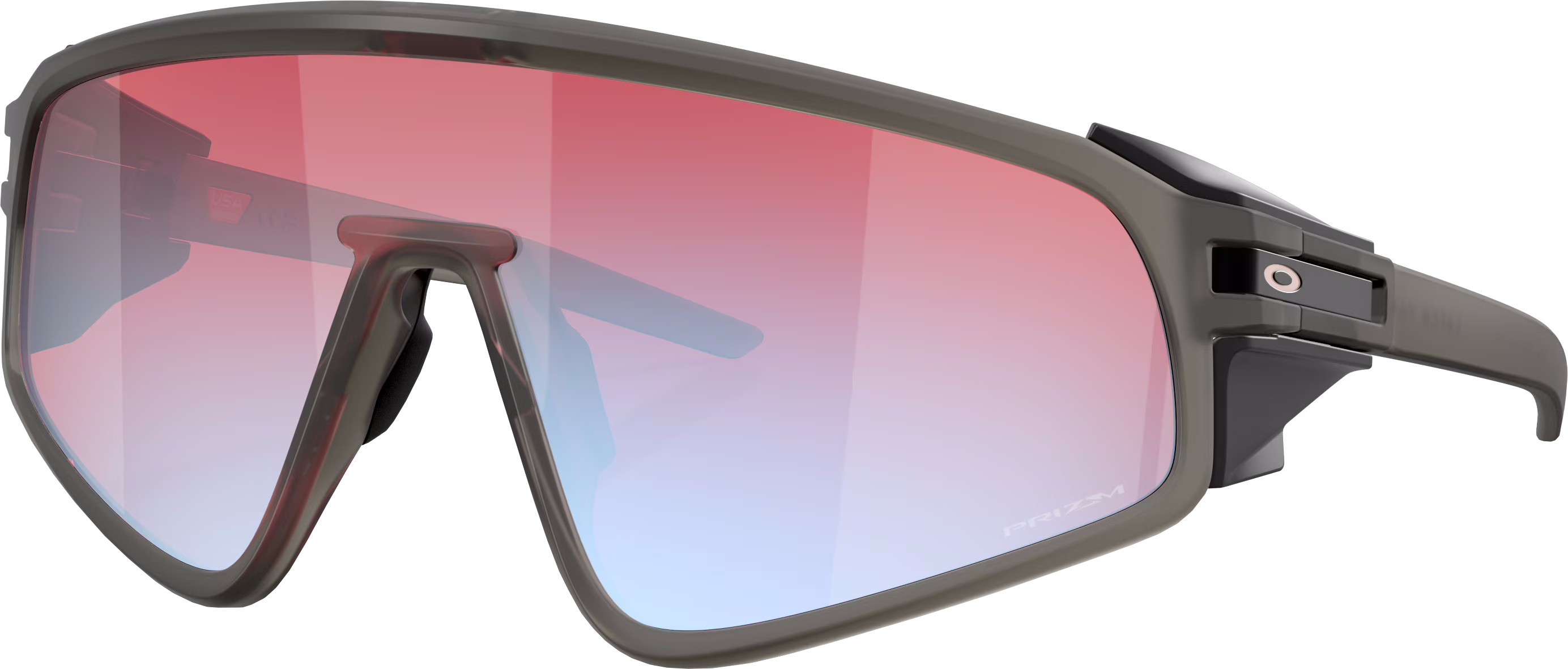 Oakley Latch Panel Matte Grey Smoke/Prizm Snow Sapphire Sportsbriller MATTE GREY SMOKE PRIZM SNOW SAPPHIRE OneSize