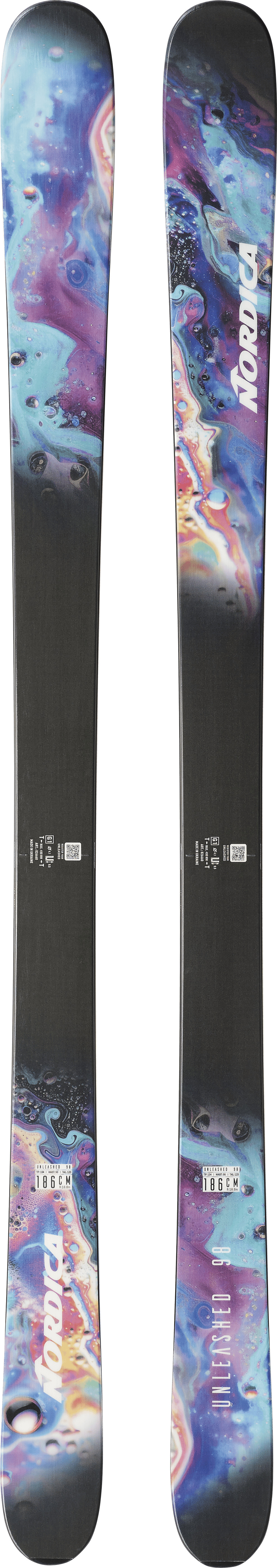 Nordica Unisex NORDICA UNLEASHED 98 (flat) Black/turquoise