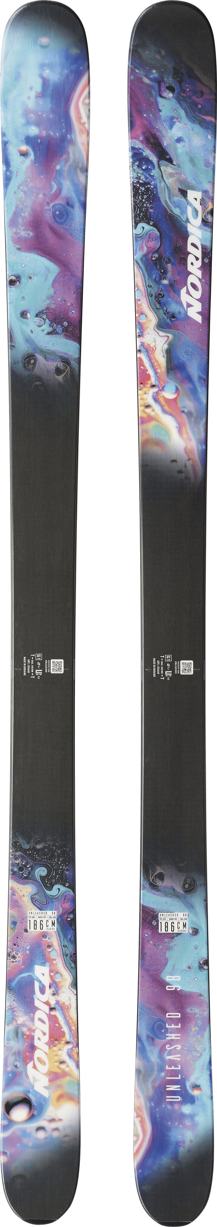 Nordica Unisex NORDICA UNLEASHED 98 (flat) Black/turquoise Nordica