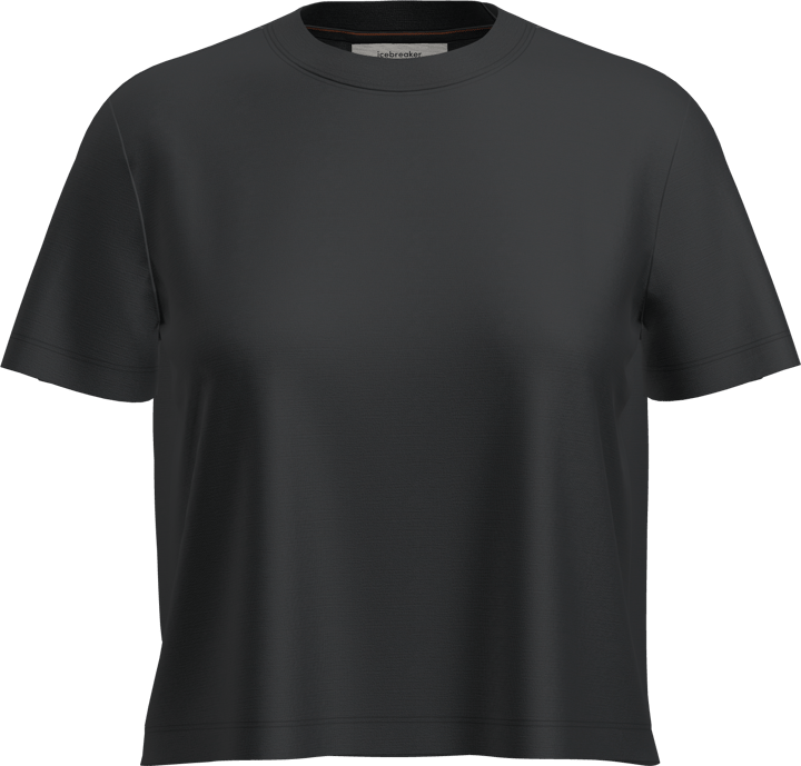 Icebreaker W Mer 150 Tech Lite Iii Ss Crop Tee Black Icebreaker