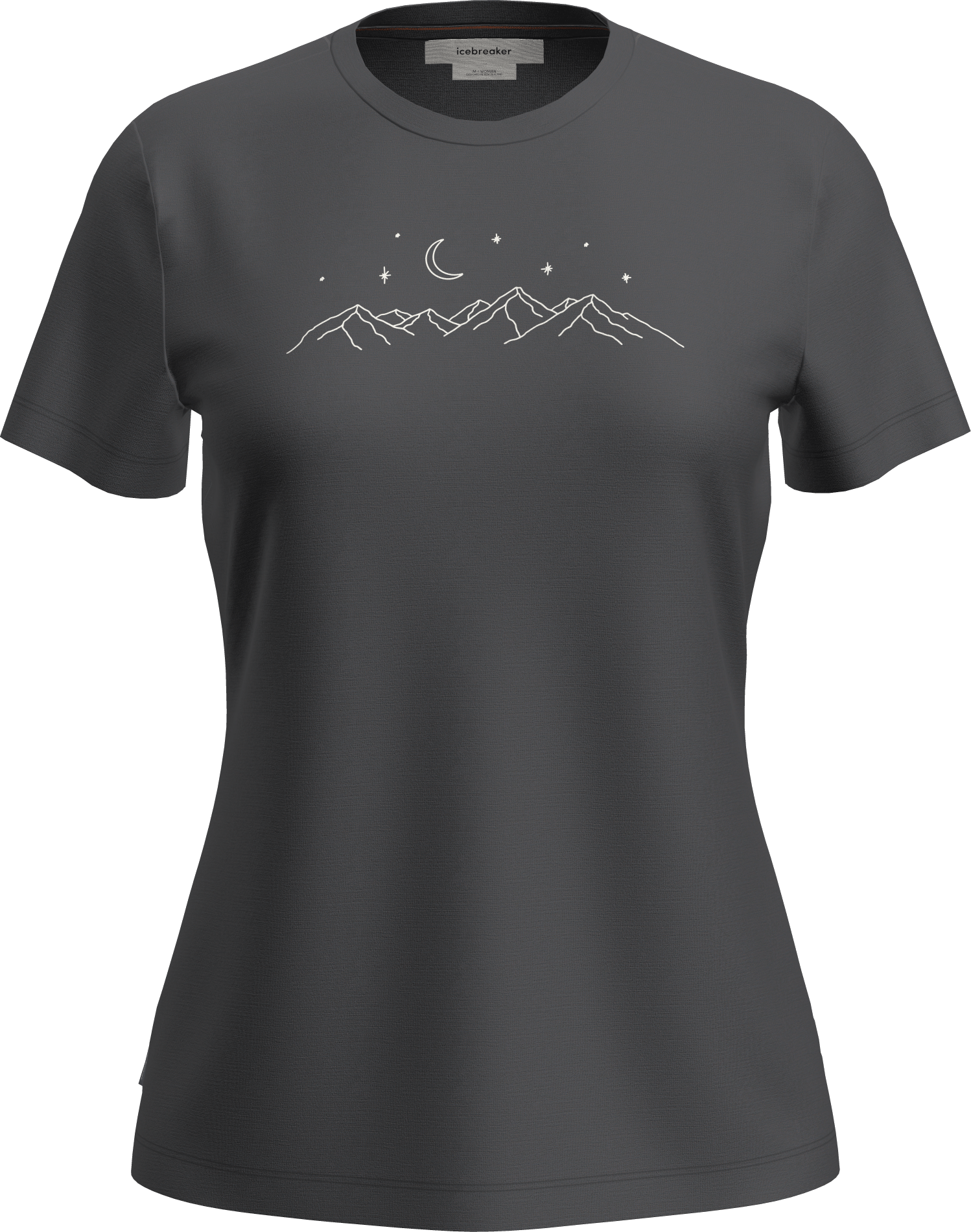 Icebreaker Women Merino 150 Tech Lite Ss Tee Sparkling Stars Obsidian