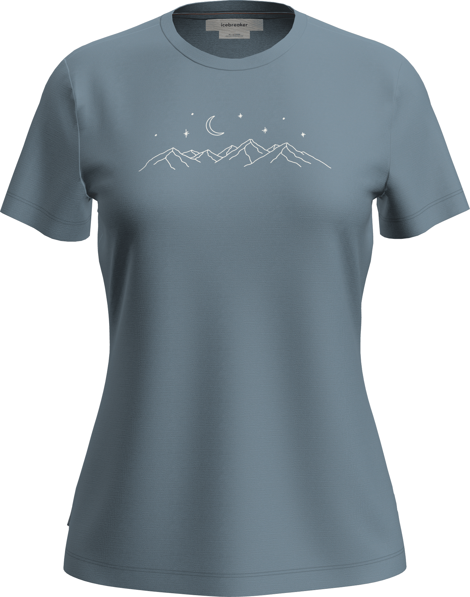 Icebreaker Women Merino 150 Tech Lite Ss Tee Sparkling Stars Flint Blue