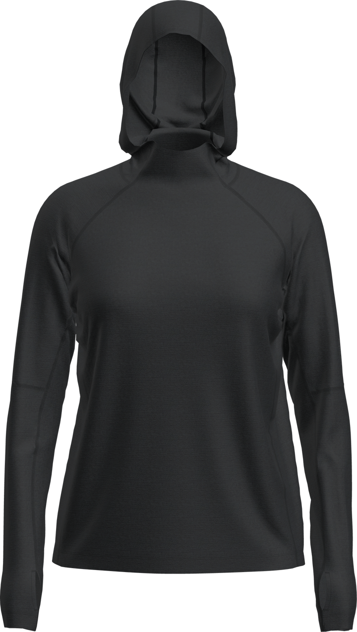 Icebreaker Women 150 Merinofine™ Ace Ls Hoodie Upf Black Icebreaker