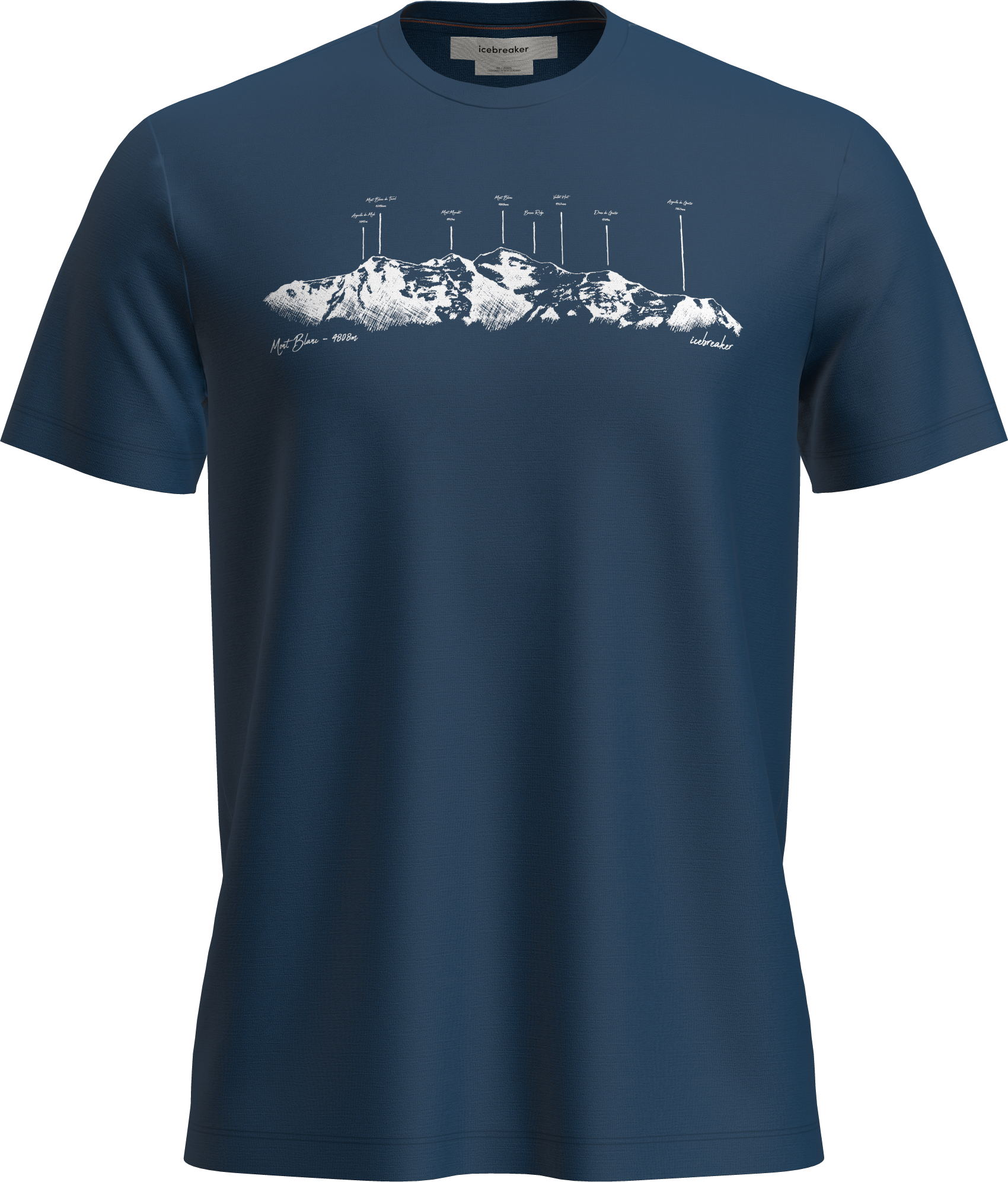 Icebreaker Men's Merino 150 Tech Lite Ss Tee The Peaks