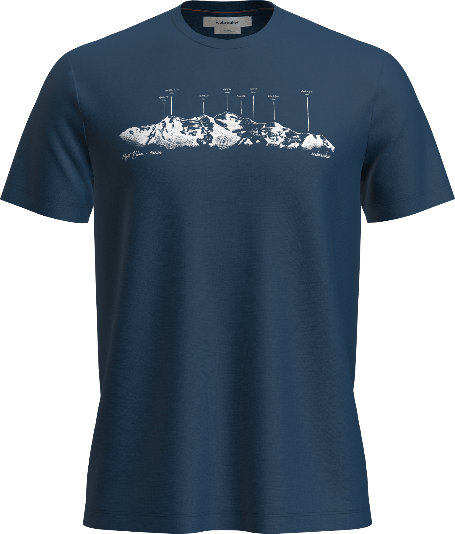 Icebreaker Men's Merino 150 Tech Lite Ss Tee The Peaks Atlantis