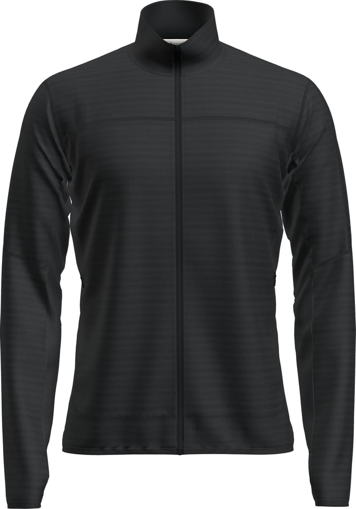 Icebreaker Men Merino Blend 300 Realfleece™ Descender Ls Zip Black Icebreaker