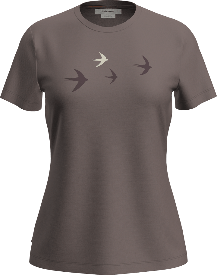 Icebreaker Women's Merino 150 Tech Lite Ss Tee Bird Transit Brown Icebreaker