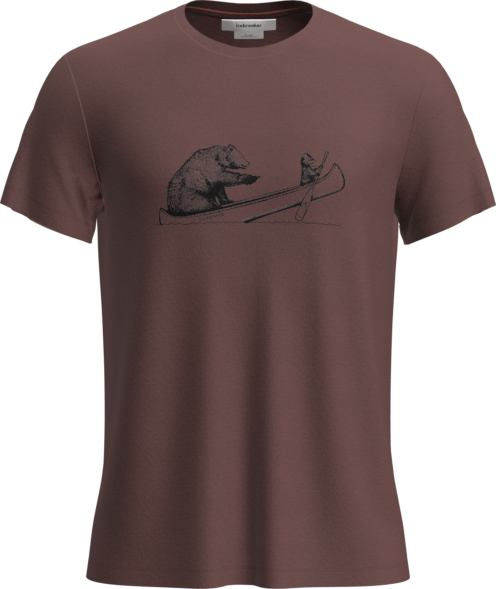 Icebreaker Men's Merino Blend Core Ss Tee Canoe Companions