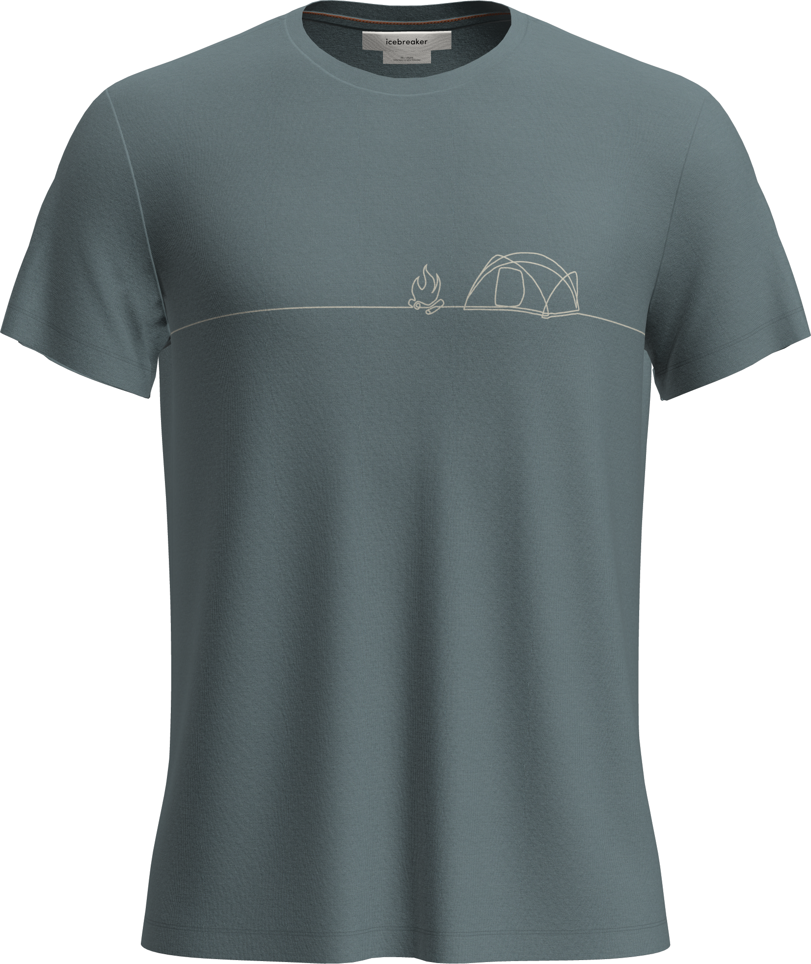 Icebreaker Men's Merino Blend Core Ss Tee Single Line Camp