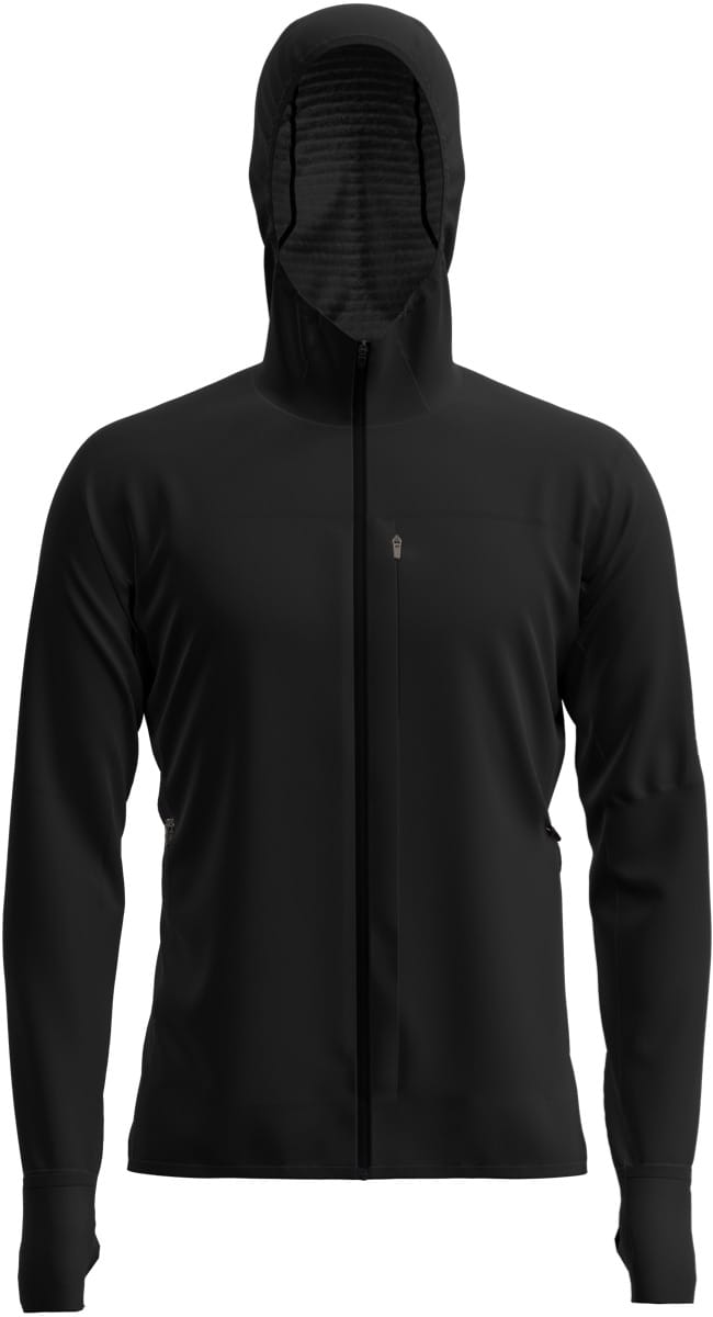 Icebreaker Men Merinoblend  300 Realfleece™ Descend Ls Zip Hoodie Black