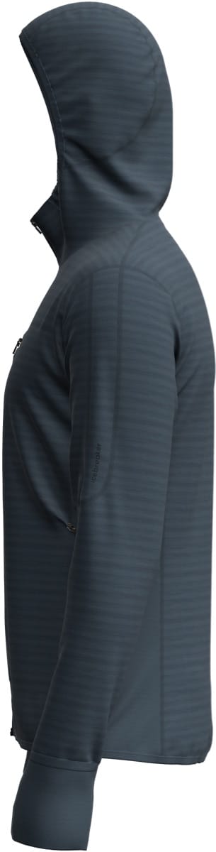 Icebreaker Men Merinoblend  300 Realfleece™ Descend Ls Zip Hoodie Abyss Icebreaker