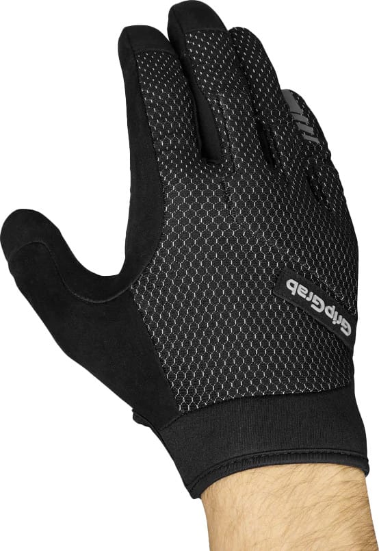 Gripgrab Descent Insidegrip™ Full Finger Summer Gloves Black Gripgrab