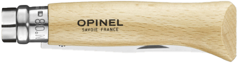 Opinel No.08 Stainless Steel/Beech Handle Opinel Opinel No.08 Stainless Steel/Beech Handle Opinel