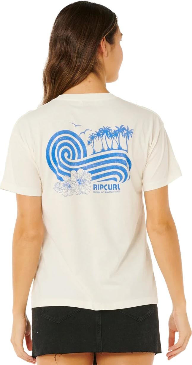 Rip Curl Women's Ocean Break Relaxed Tee Bone Rip Curl