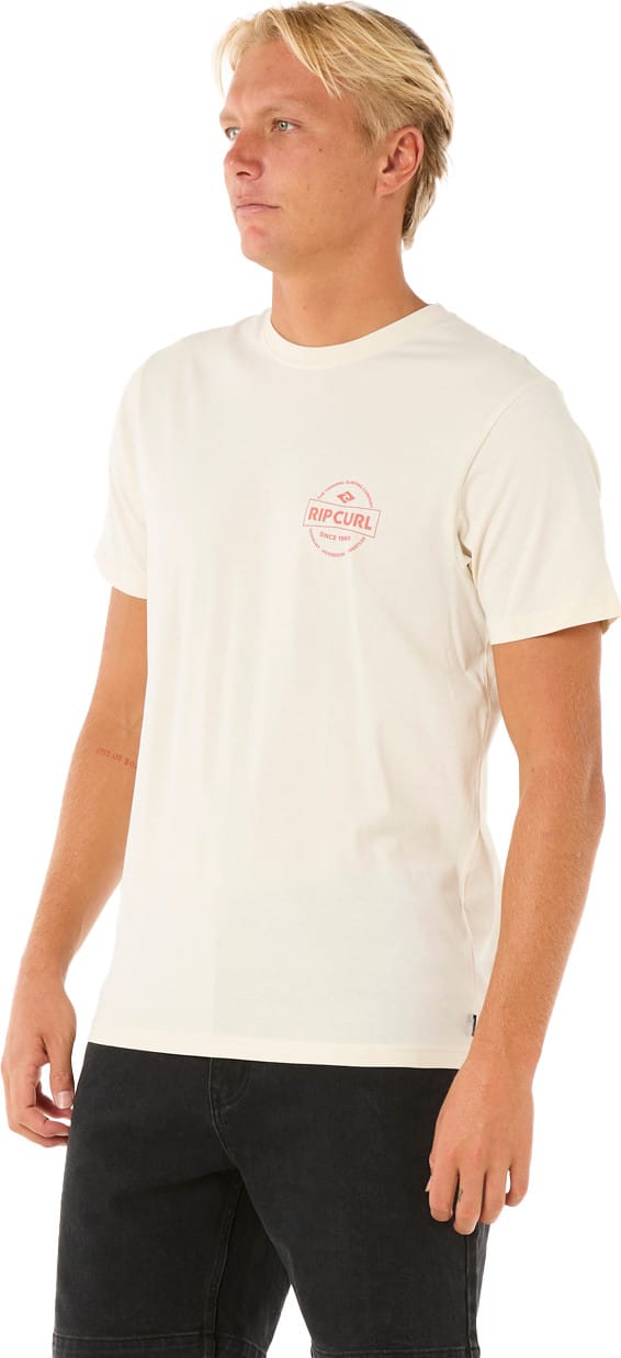 Rip Curl Men's Staple Tee Bone Rip Curl Rip Curl Men's Staple Tee Bone Rip Curl