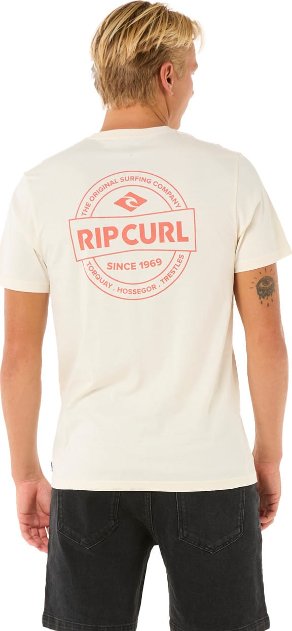 Rip Curl Men's Staple Tee Bone Rip Curl Rip Curl Men's Staple Tee Bone Rip Curl