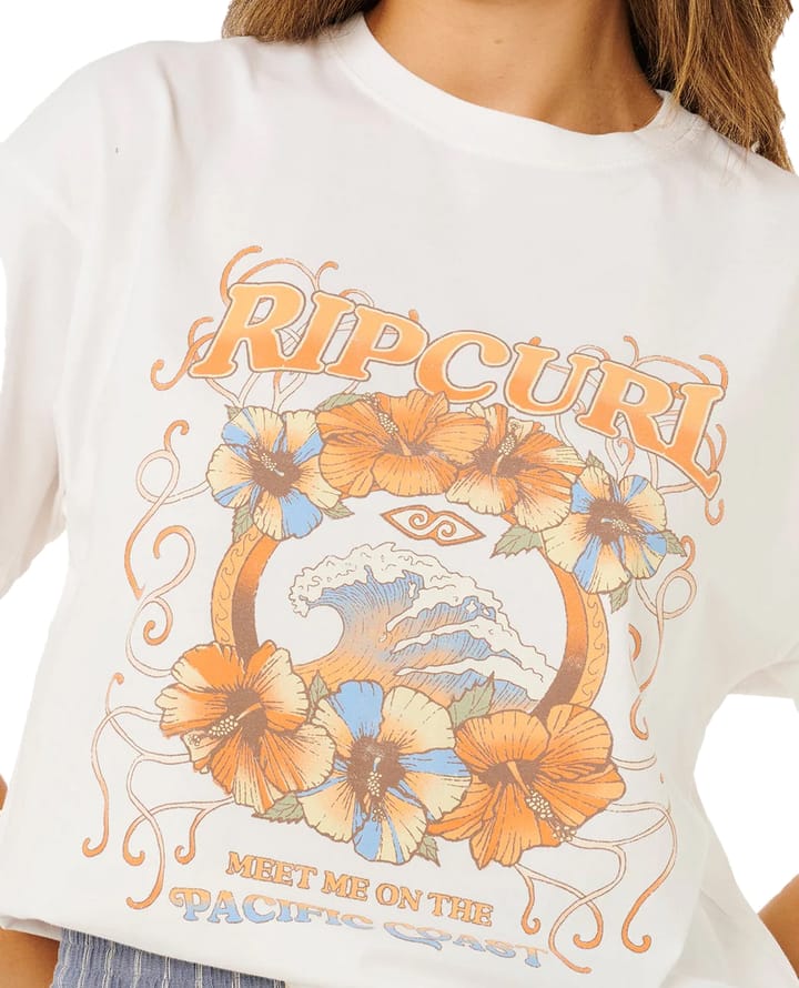 Rip Curl Women's Pacific Coast Heritage Tee Bone Rip Curl