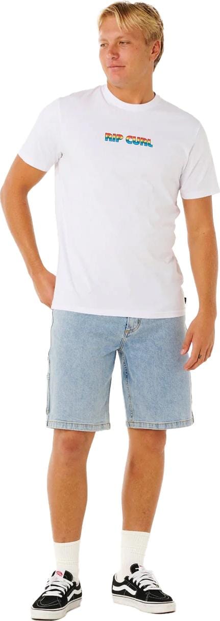 Rip Curl Men's Big Mumma Icon Tee Optical White Rip Curl