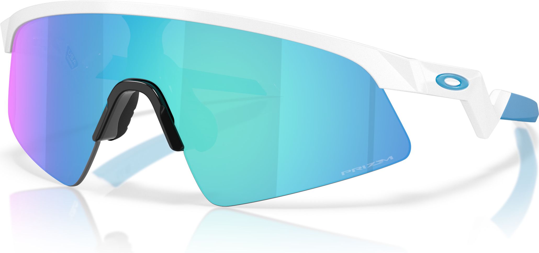 Oakley Resistor Sweep (Youth Fit) Polished White Prizm Sapphire