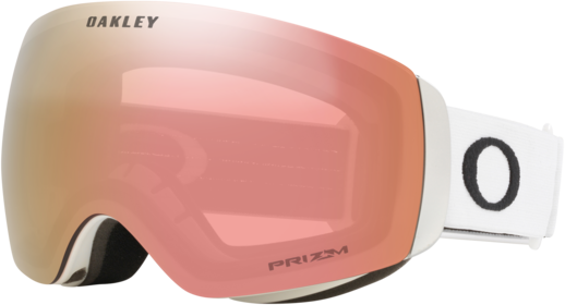 Oakley Flight Deck M Matte White/Prizm Rose Gold Iridium Skidglasögon Matte Black w/ Prizm Rose Gold OneSize