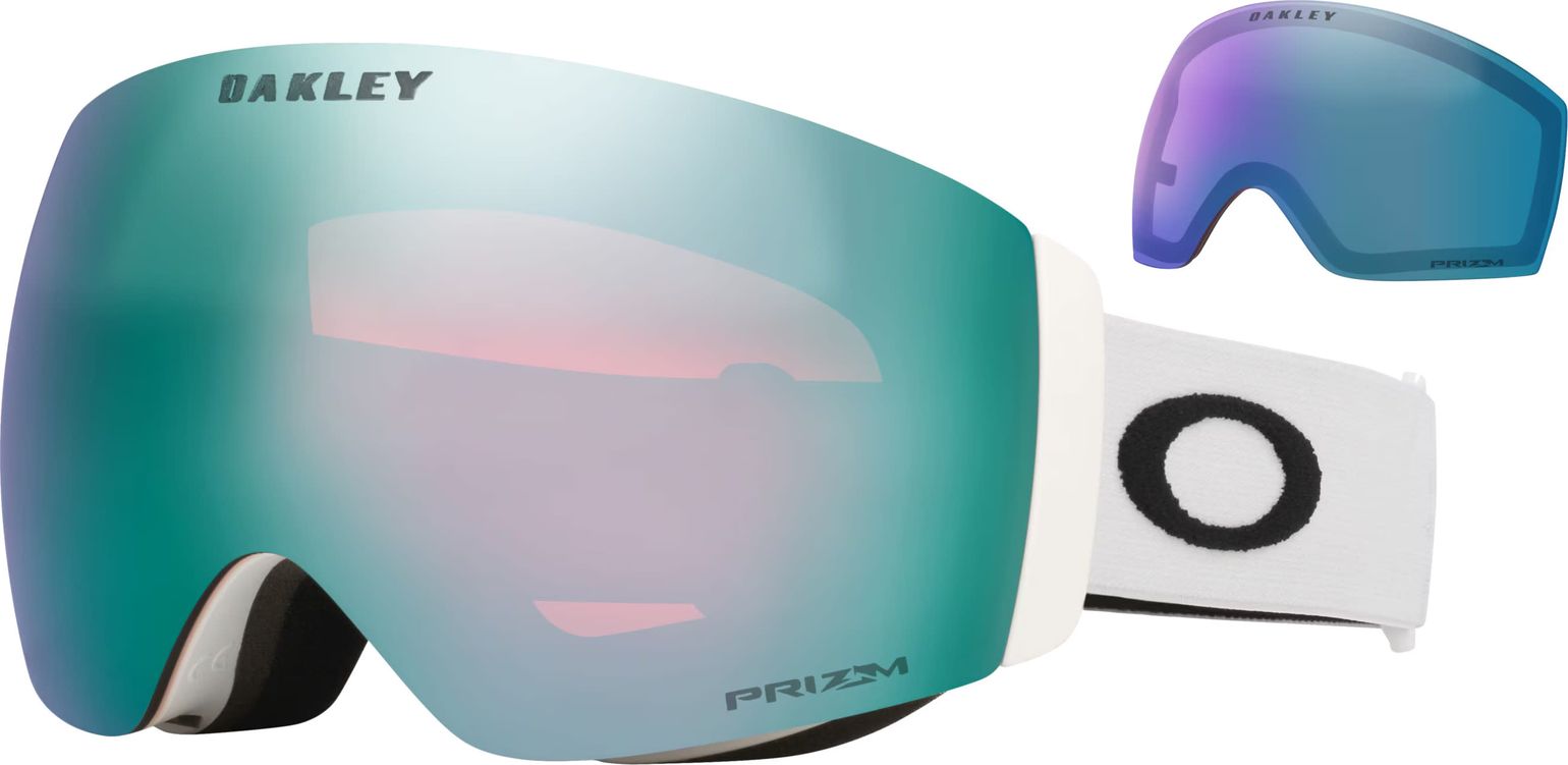 Oakley Flight Deck Pro M Matte White/ Prizm Sapphire & Prizm Iced