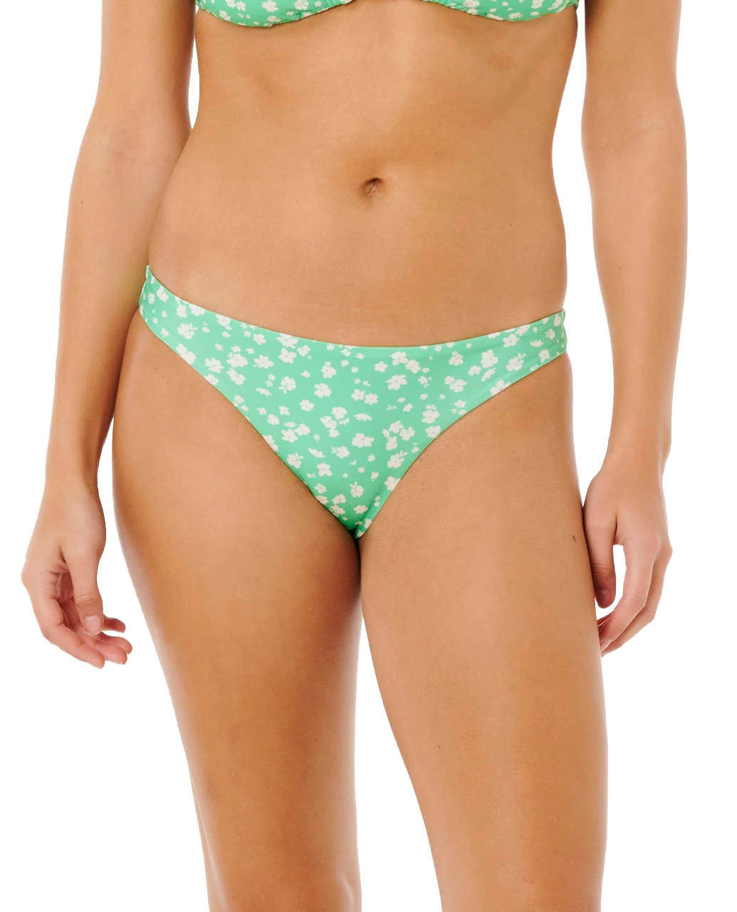 Rip Curl Women's Surf Side Cheeky Bikini Bottom Light Green  S