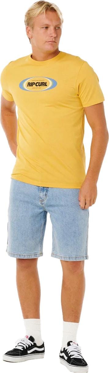 Rip Curl Men's Yo Mumma Tee Ochre Rip Curl