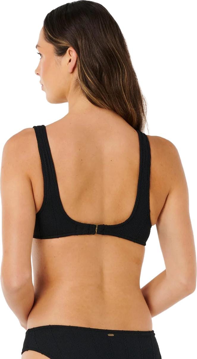 Rip Curl Women's Vibe Surf Bralette Bikini Top Black Rip Curl