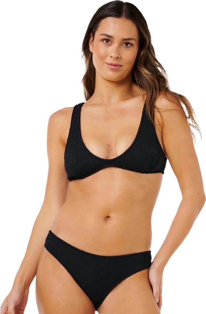 Rip Curl Women's Vibe Surf Bralette Bikini Top Black Rip Curl