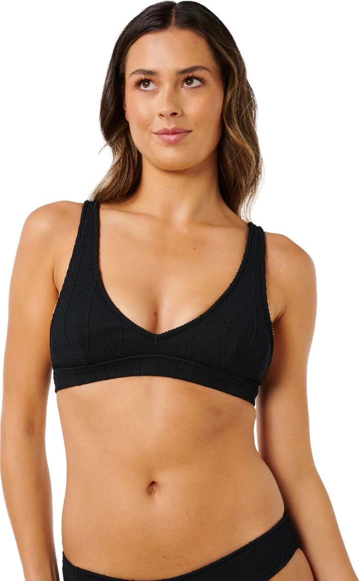 Rip Curl Women's Vibe Surf Multi Fit V Neck Bikini Top Black Rip Curl
