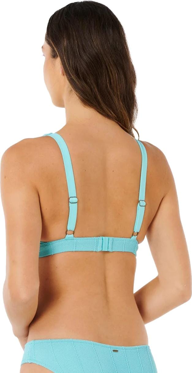 Rip Curl Women's Vibe Surf Multi Fit V Neck Bikini Top Sea Blue Rip Curl