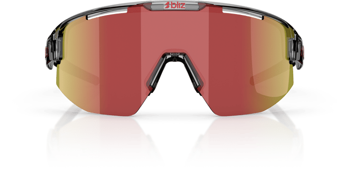 Bliz Matrix Transparent Dark Grey/Brow W Red Multi Bliz