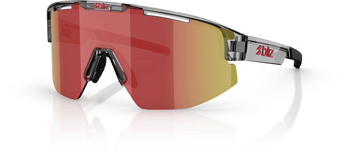 Bliz Matrix Transparent Dark Grey/Brow W Red Multi Bliz