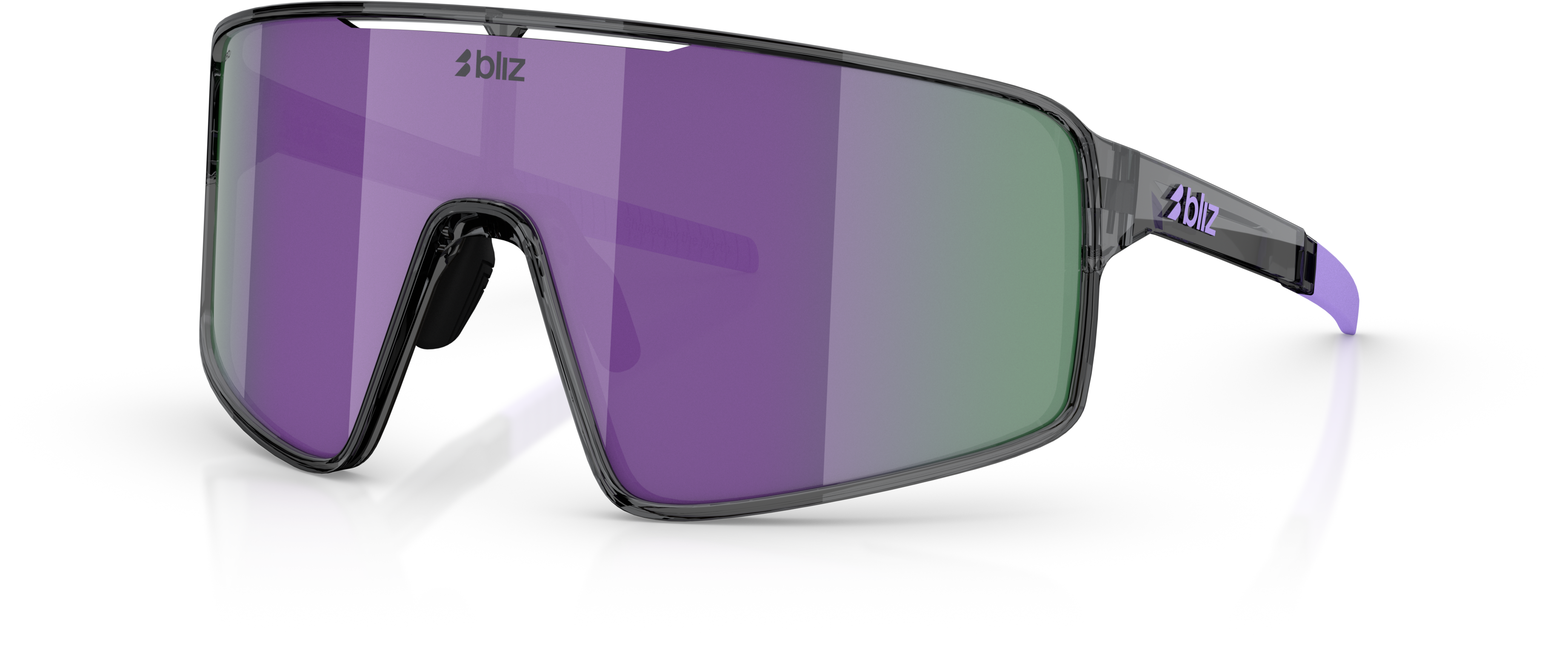 Crystal black / grey w putple multi