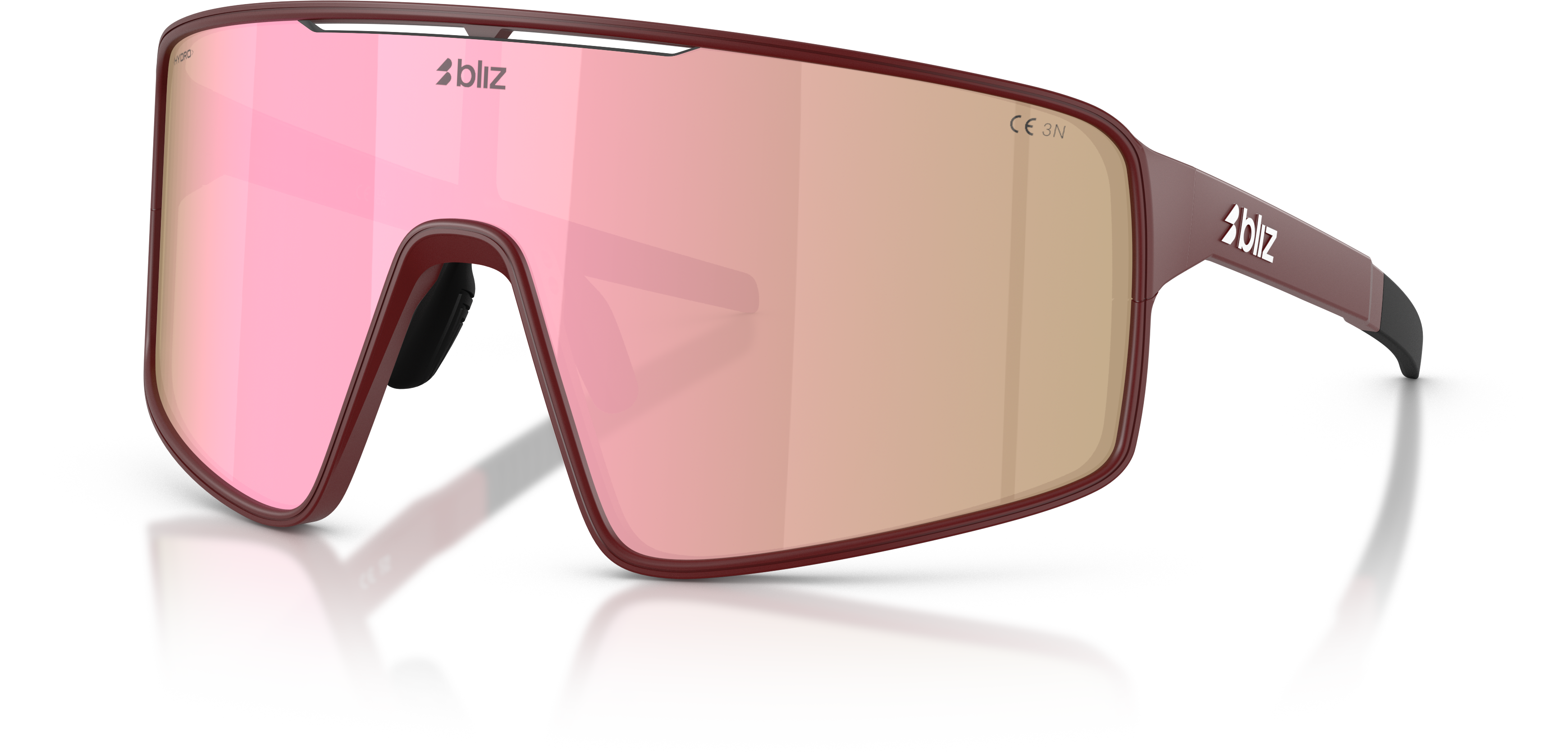 Bliz P001s Matte Burgundy / Brown W Rose Multi