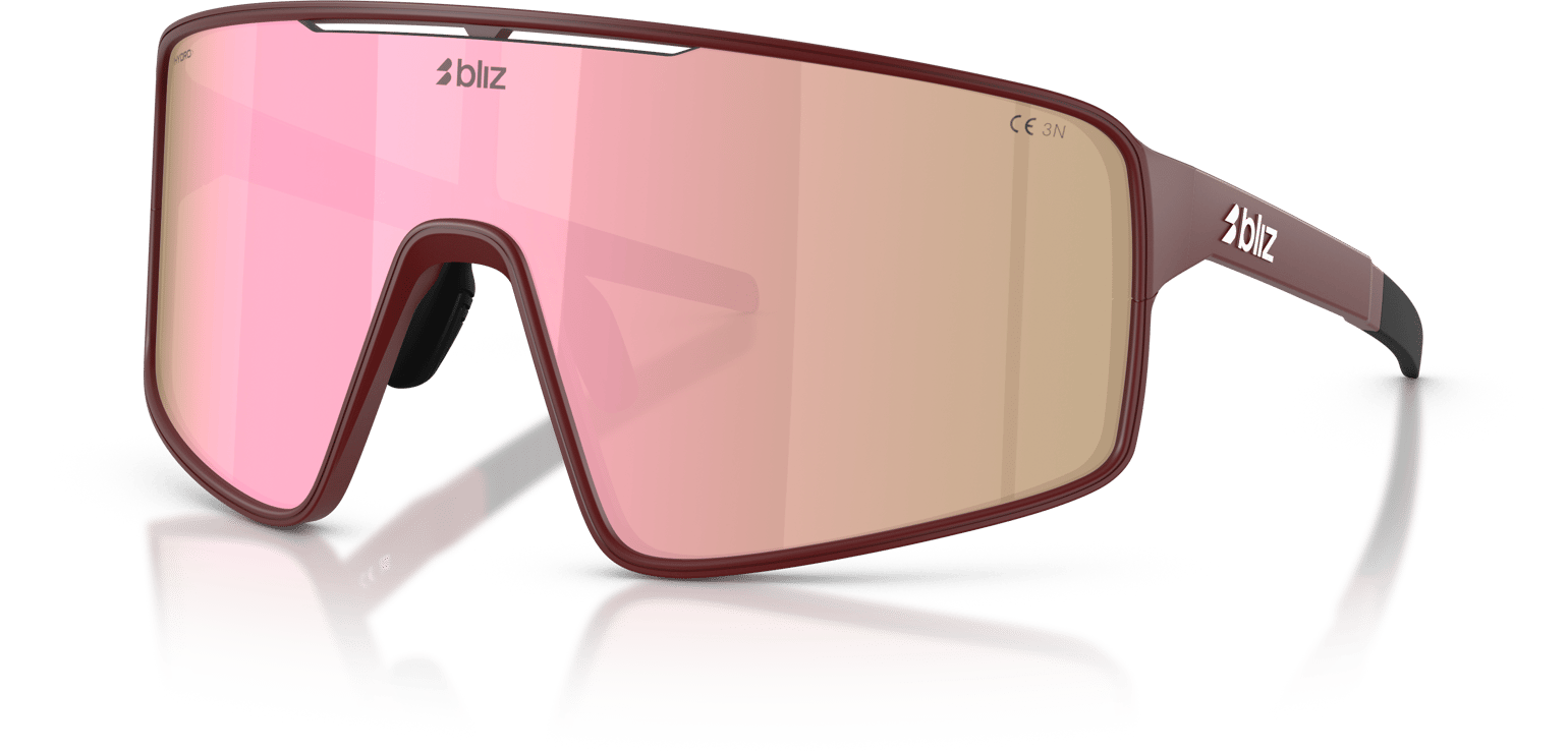Bliz P001s Matte Burgundy / Brown W Rose Multi