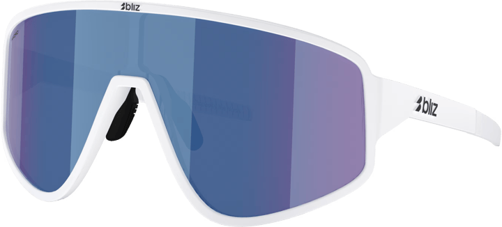 Bliz A004 Matte White/Blue Mirror Bliz