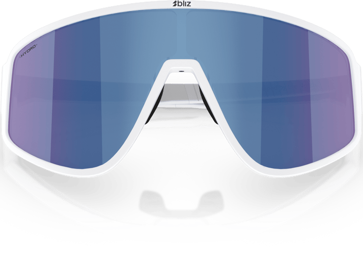 Bliz A004 Matte White/Blue Mirror Bliz